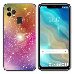 Funda Gel Tpu para Oukitel C22 diseño Abstracto Dibujos