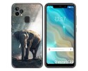 Funda Gel Tpu para Oukitel C22 diseño Elefante Dibujos