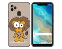 Funda Gel Tpu para Oukitel C22 diseño Leon Dibujos