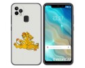 Funda Gel Tpu para Oukitel C22 diseño Leones Dibujos