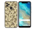 Funda Gel Tpu para Oukitel C22 diseño Sand Camuflaje Dibujos
