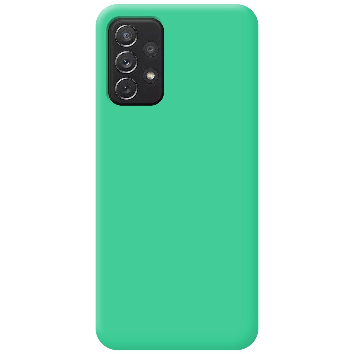 Funda Silicona Líquida Ultra Suave para Samsung Galaxy A52 / A52 5G / A52s 5G Color Verde