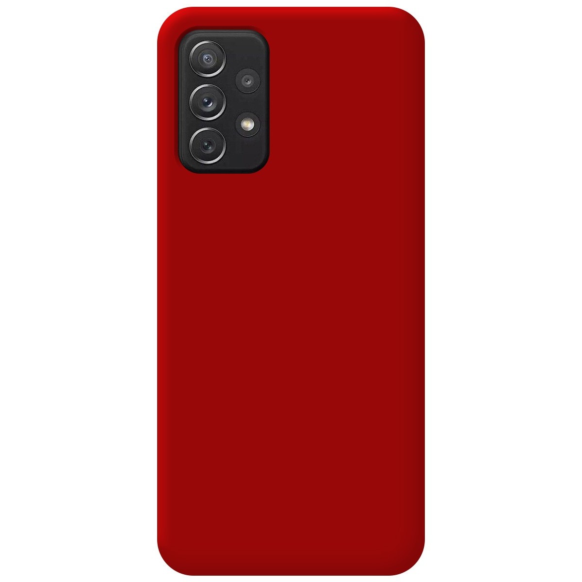 Funda Silicona Líquida Ultra Suave para Samsung Galaxy A52 / A52 5G / A52s 5G Color Roja