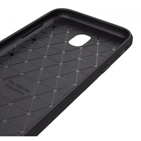 Funda Gel Tpu Tipo Carbon Negra para Samsung Galaxy J5 (2017)