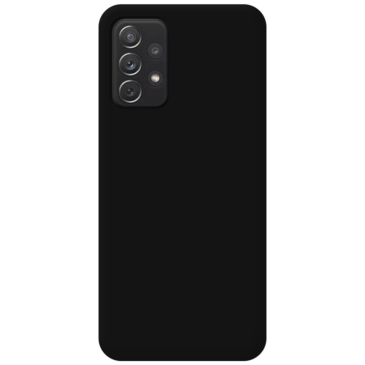 Funda Silicona Líquida Ultra Suave para Samsung Galaxy A52 / A52 5G / A52s 5G Color Negra