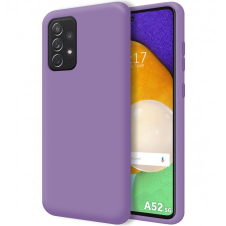 Funda Silicona Líquida Ultra Suave para Samsung Galaxy A52 / A52 5G / A52s 5G Color Morada