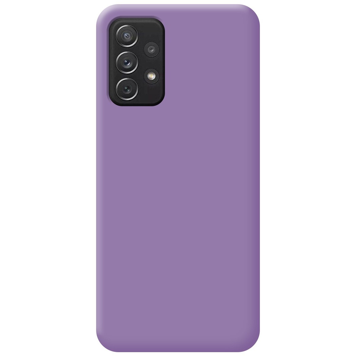 Funda Silicona Líquida Ultra Suave para Samsung Galaxy A52 / A52 5G / A52s 5G Color Morada