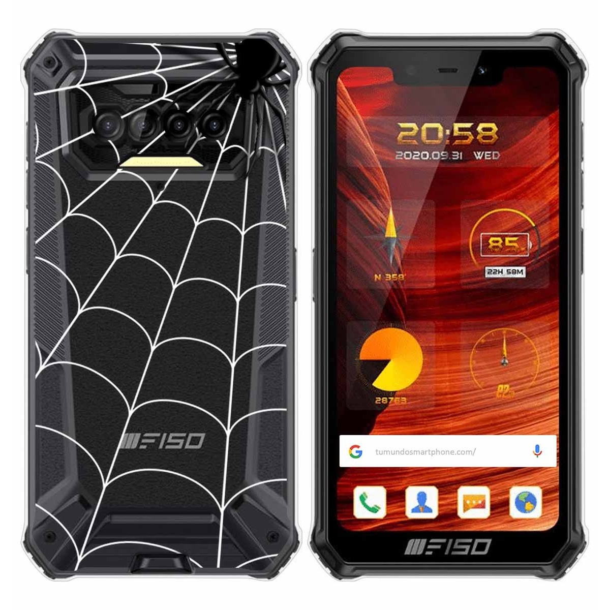 Funda Gel Transparente para F150 B2021 diseño Araña Dibujos