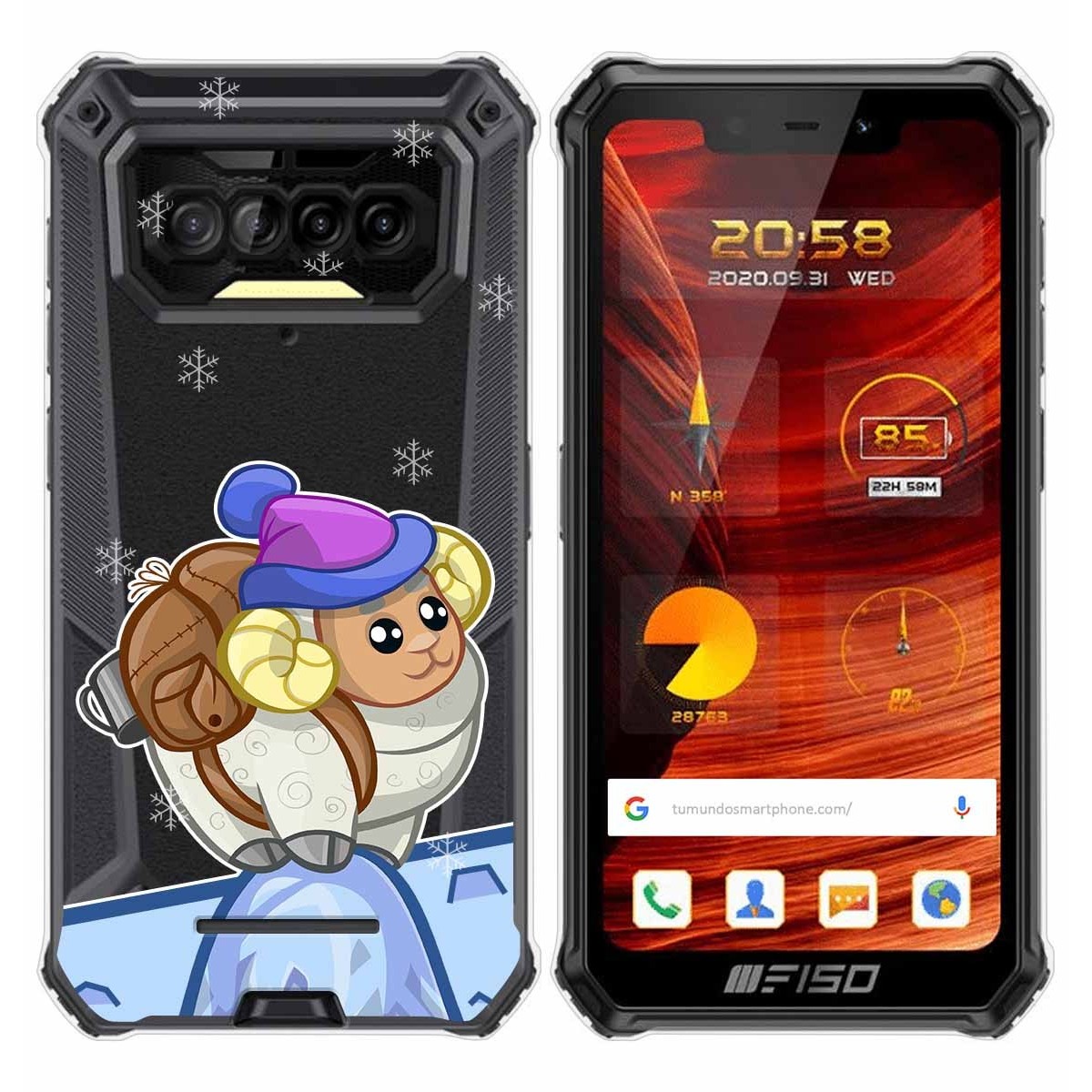 Funda Gel Transparente para F150 B2021 diseño Cabra Dibujos