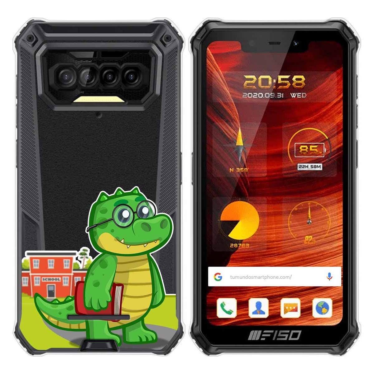 Funda Gel Transparente para F150 B2021 diseño Coco Dibujos