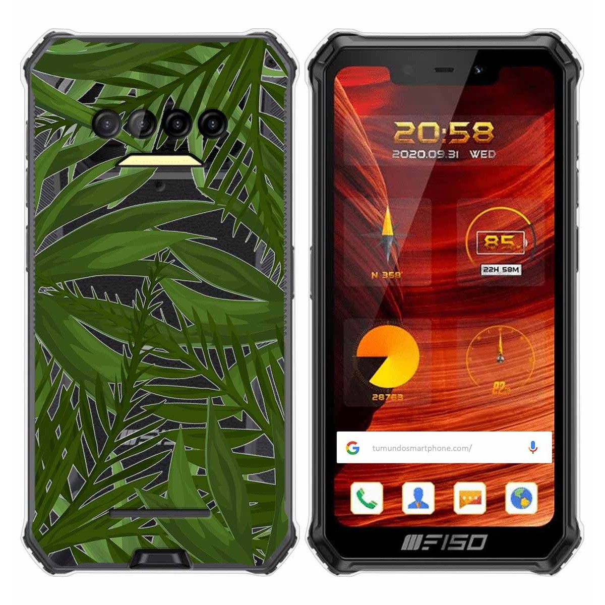 Funda Gel Transparente para F150 B2021 diseño Jungla Dibujos