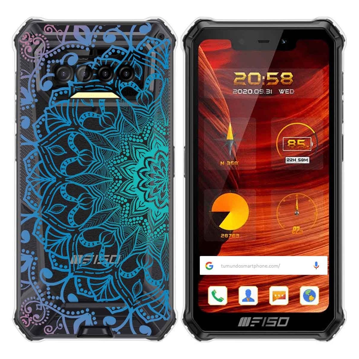 Funda Gel Transparente para F150 B2021 diseño Mandala Dibujos