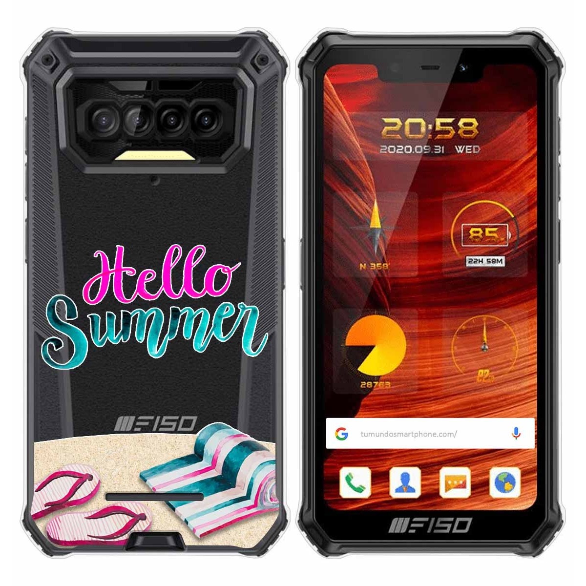 Funda Gel Transparente para F150 B2021 diseño Summer Dibujos