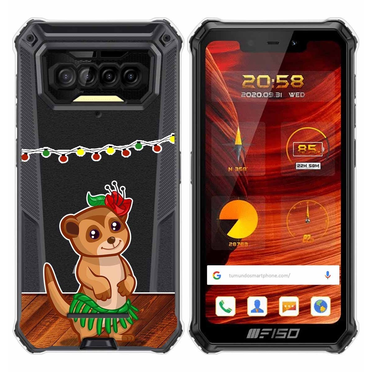 Funda Gel Transparente para F150 B2021 diseño Suricata Dibujos