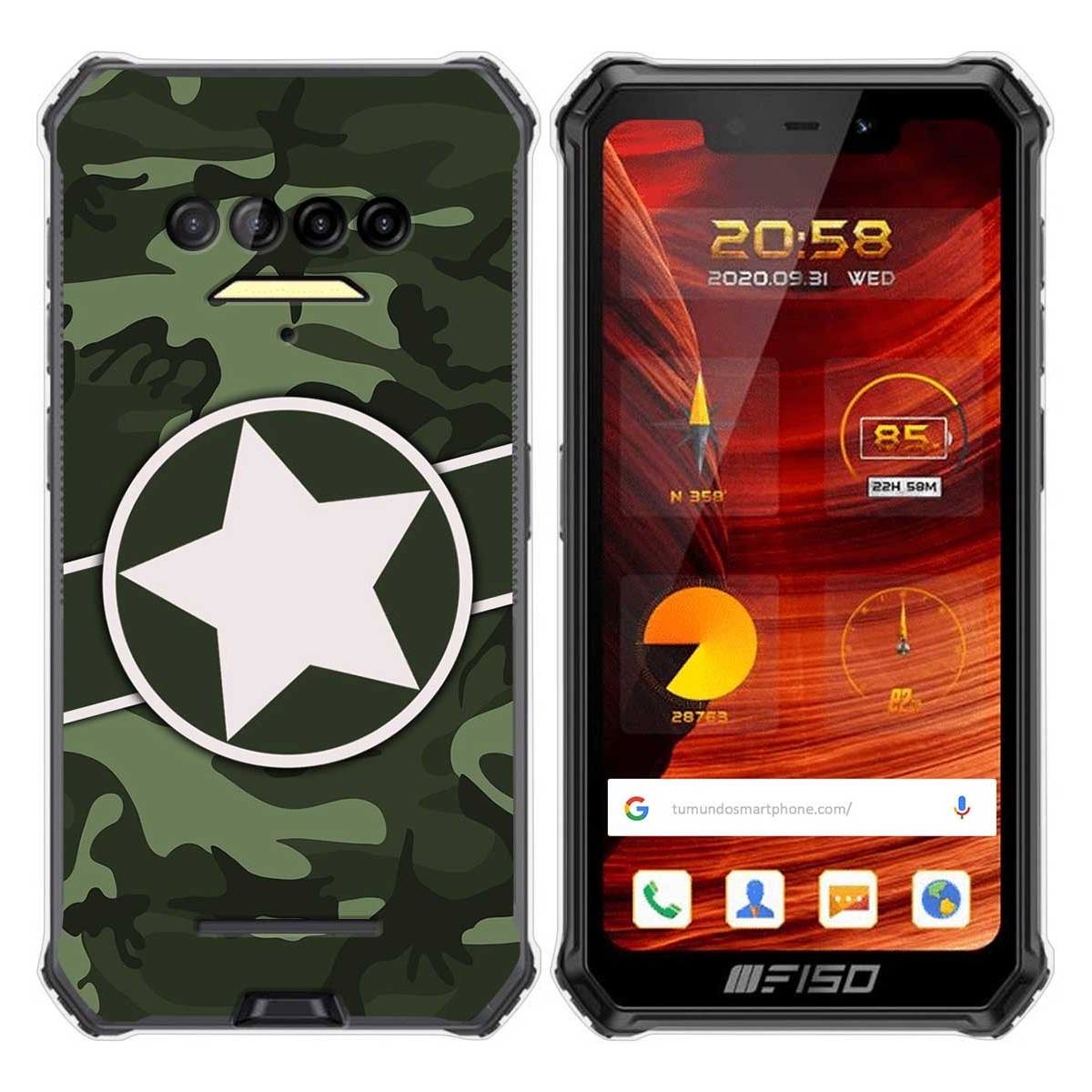 Funda Gel Tpu para F150 B2021 diseño Camuflaje 01 Dibujos