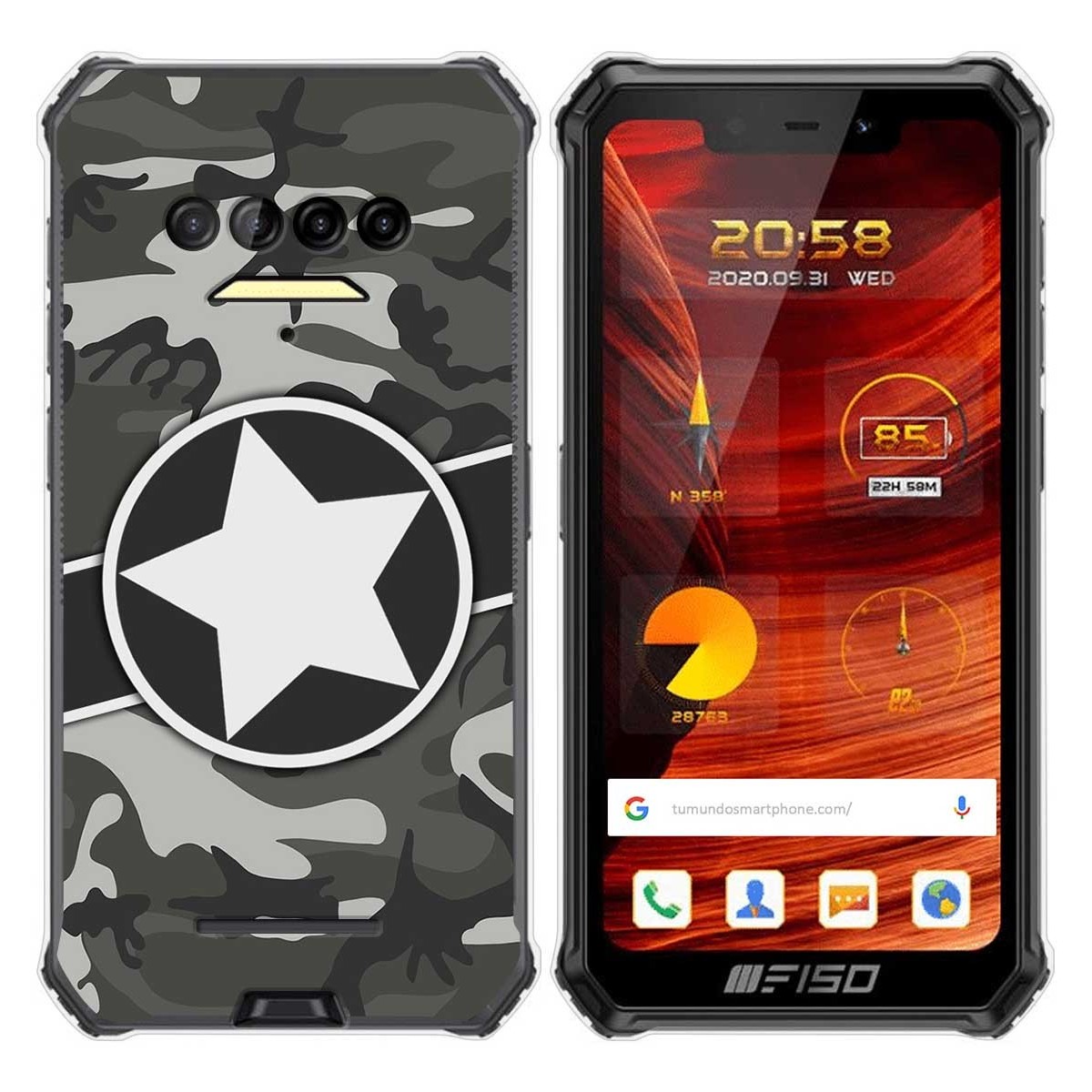 Funda Gel Tpu para F150 B2021 diseño Camuflaje 02 Dibujos