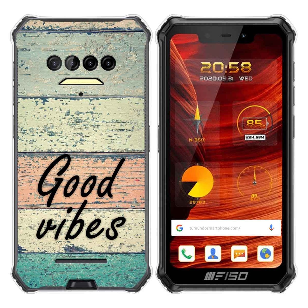 Funda Gel Tpu para F150 B2021 diseño Madera 01 Dibujos