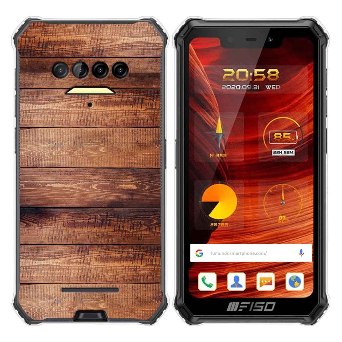 Funda Gel Tpu para F150 B2021 diseño Madera 02 Dibujos