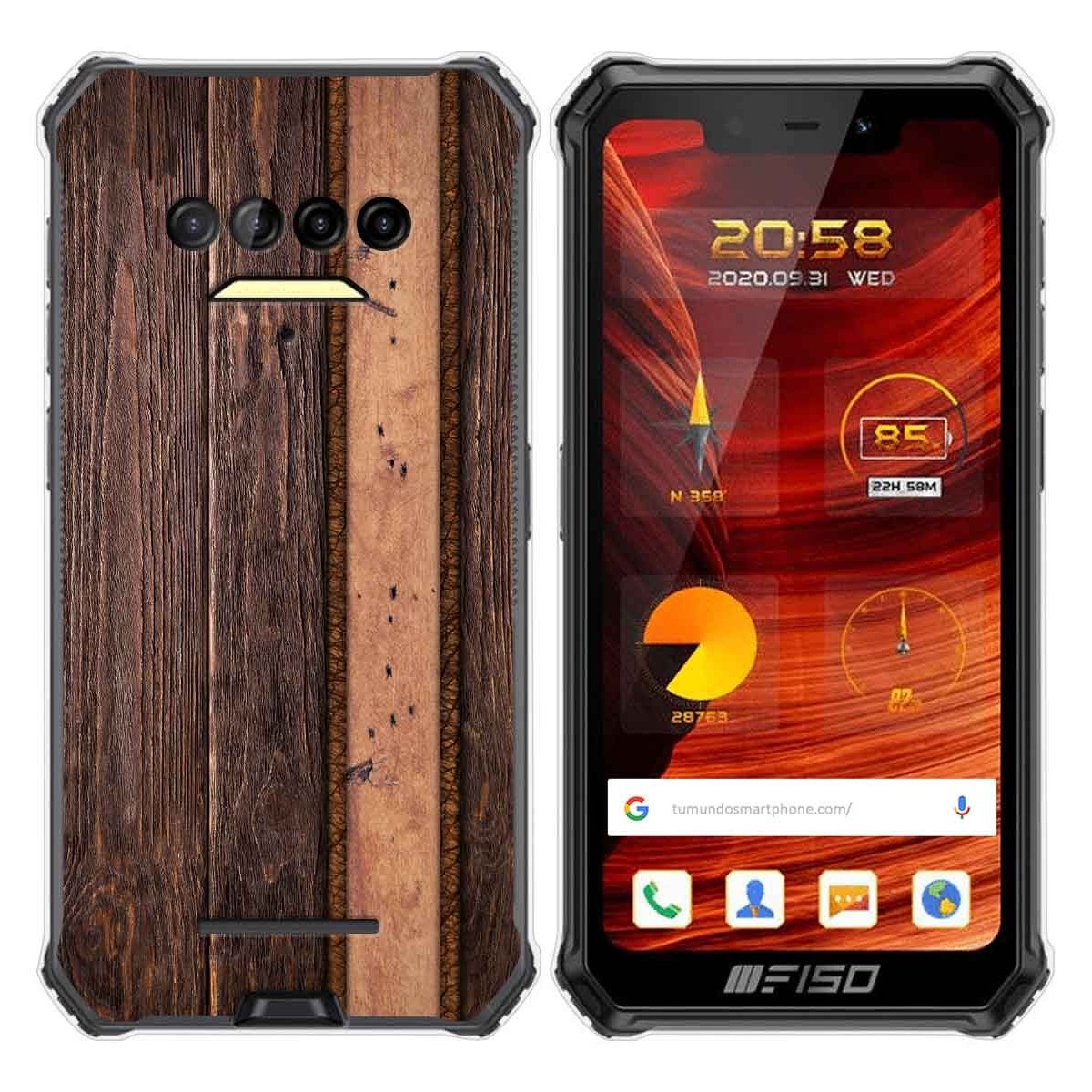 Funda Gel Tpu para F150 B2021 diseño Madera 05 Dibujos