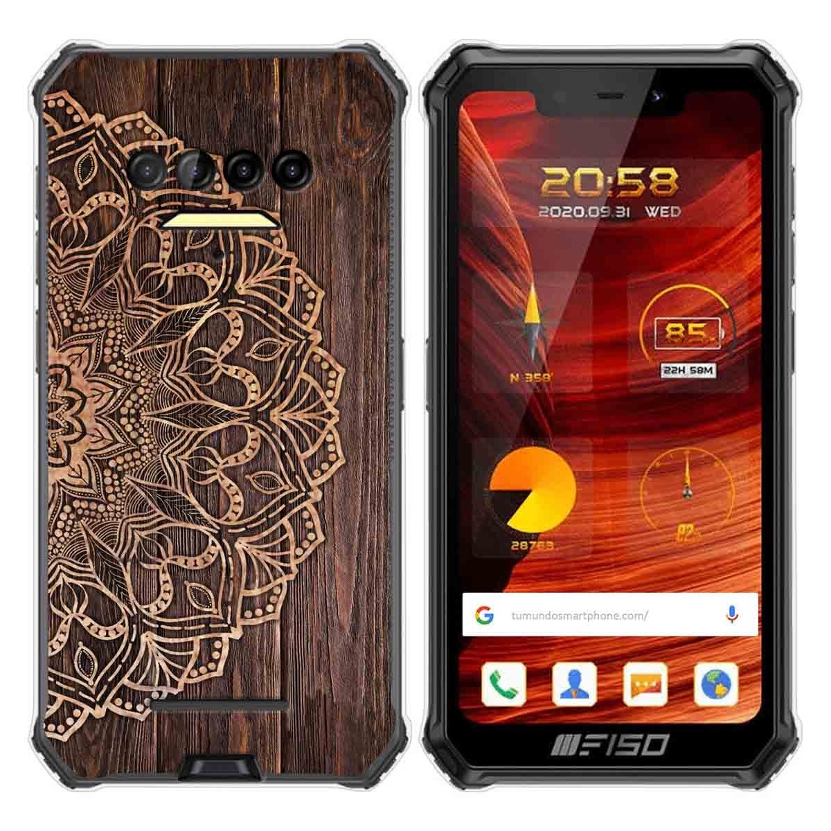 Funda Gel Tpu para F150 B2021 diseño Madera 06 Dibujos