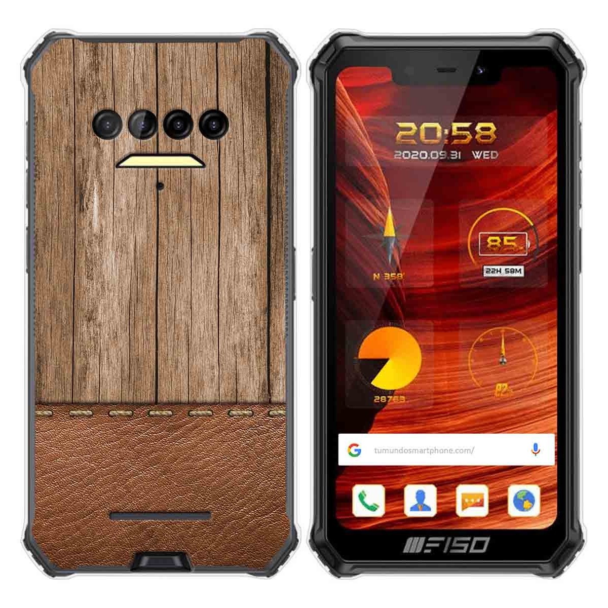 Funda Gel Tpu para F150 B2021 diseño Madera 09 Dibujos