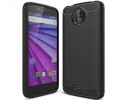 Funda Gel Tpu Tipo Carbon Negra para Motorola Moto C