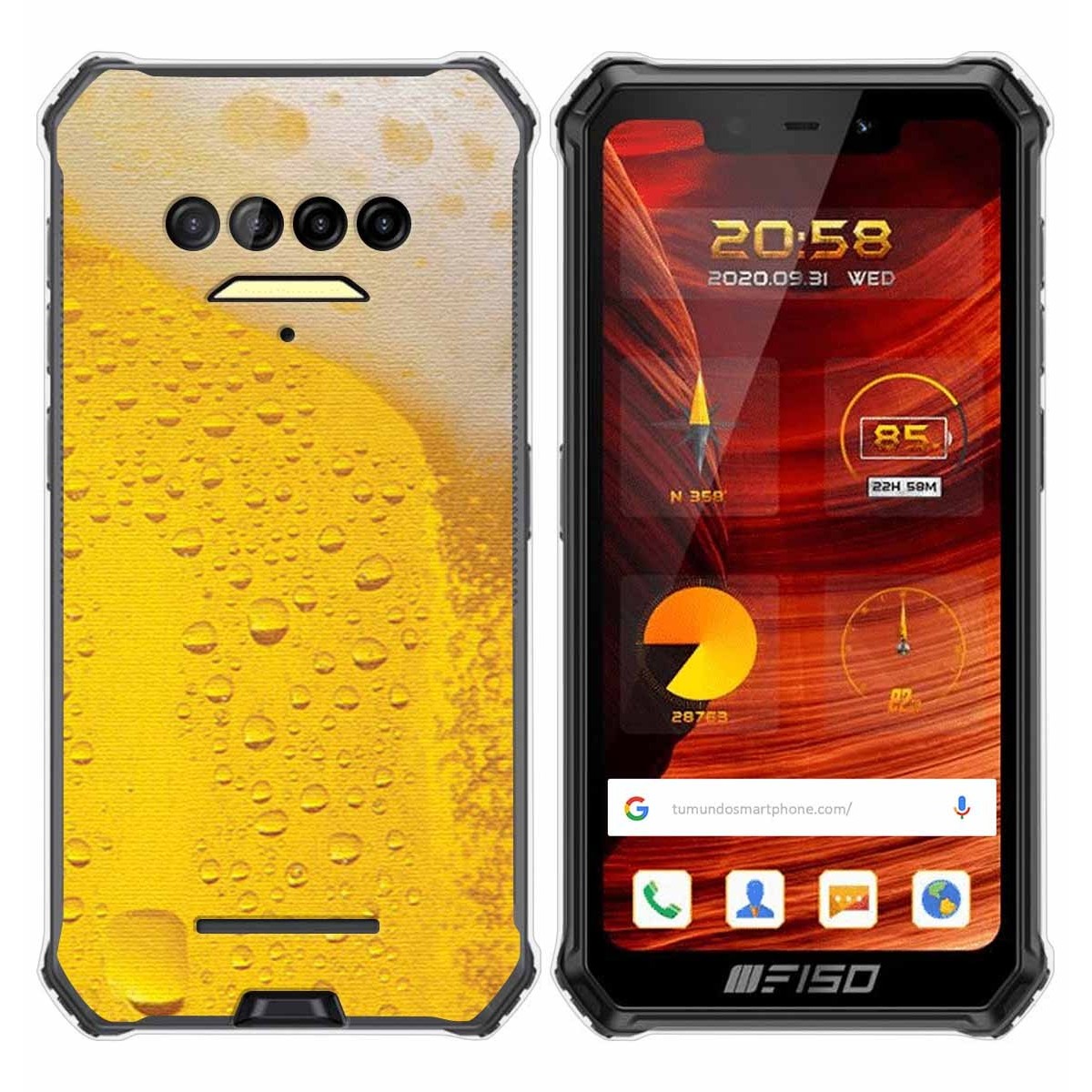 Funda Gel Tpu para F150 B2021 diseño Cerveza Dibujos