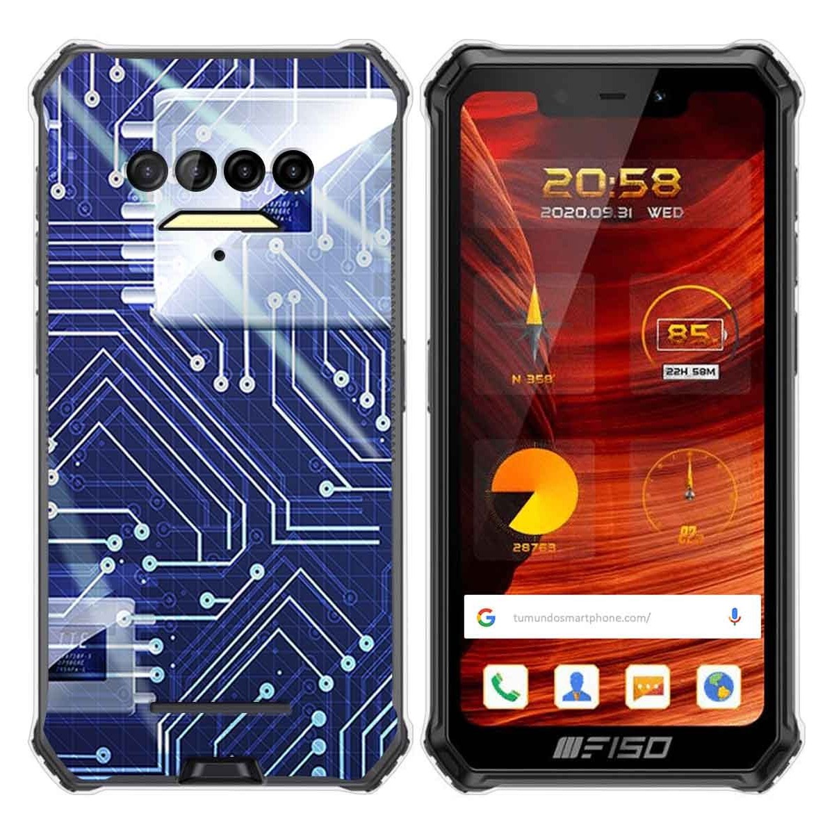 Funda Gel Tpu para F150 B2021 diseño Circuito Dibujos