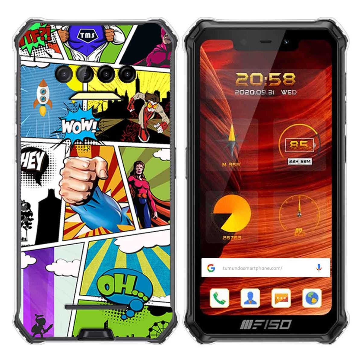 Funda Gel Tpu para F150 B2021 diseño Comic Dibujos