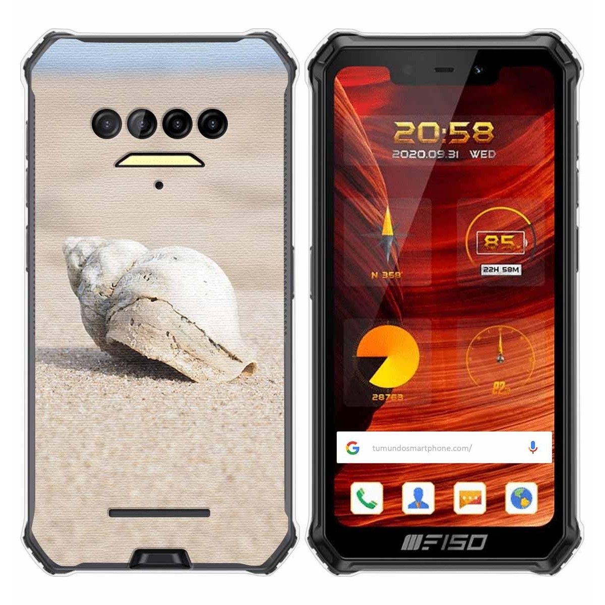 Funda Gel Tpu para F150 B2021 diseño Concha Dibujos