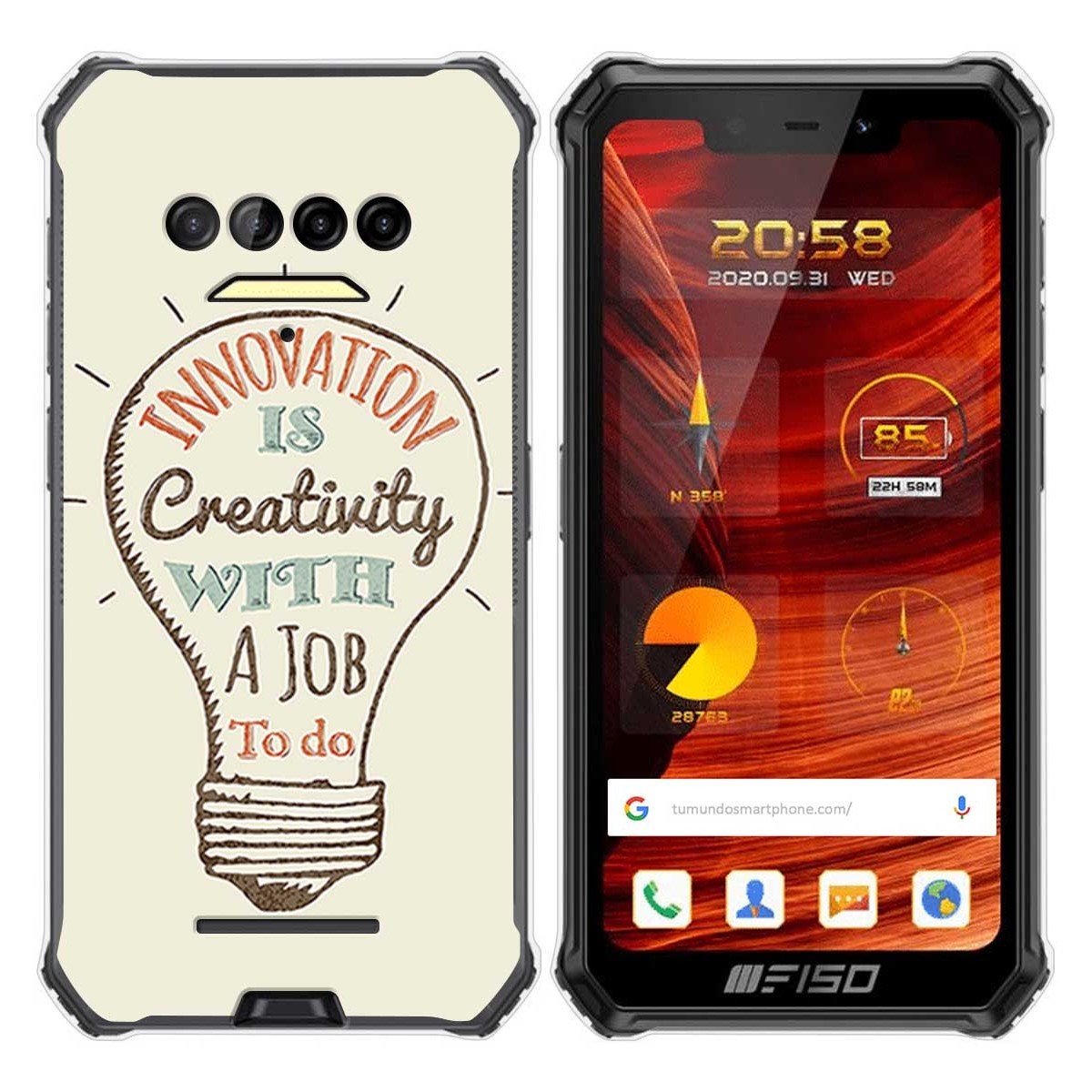 Funda Gel Tpu para F150 B2021 diseño Creativity Dibujos