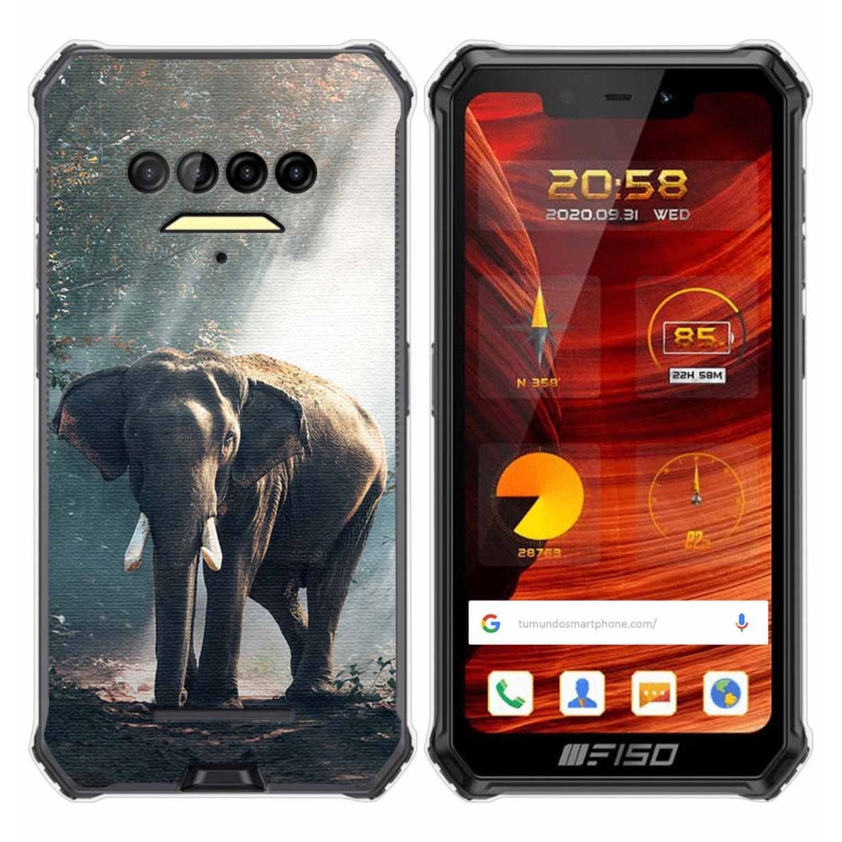 Funda Gel Tpu para F150 B2021 diseño Elefante Dibujos