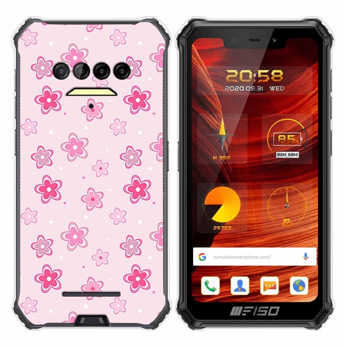 Funda Gel Tpu para F150 B2021 diseño Flores Dibujos