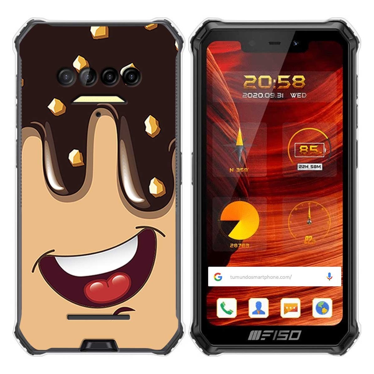Funda Gel Tpu para F150 B2021 diseño Helado Chocolate Dibujos