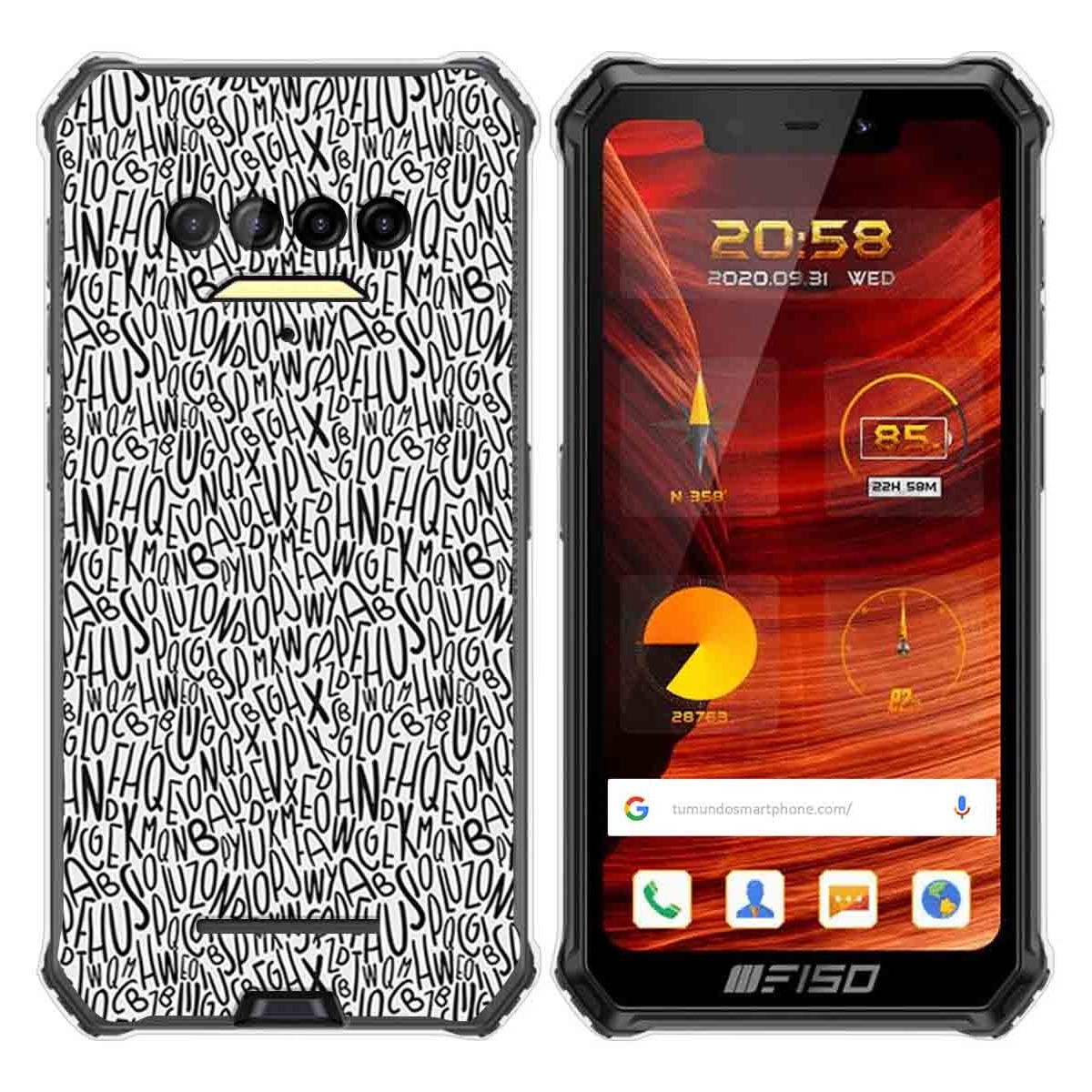 Funda Gel Tpu para F150 B2021 diseño Letras Dibujos