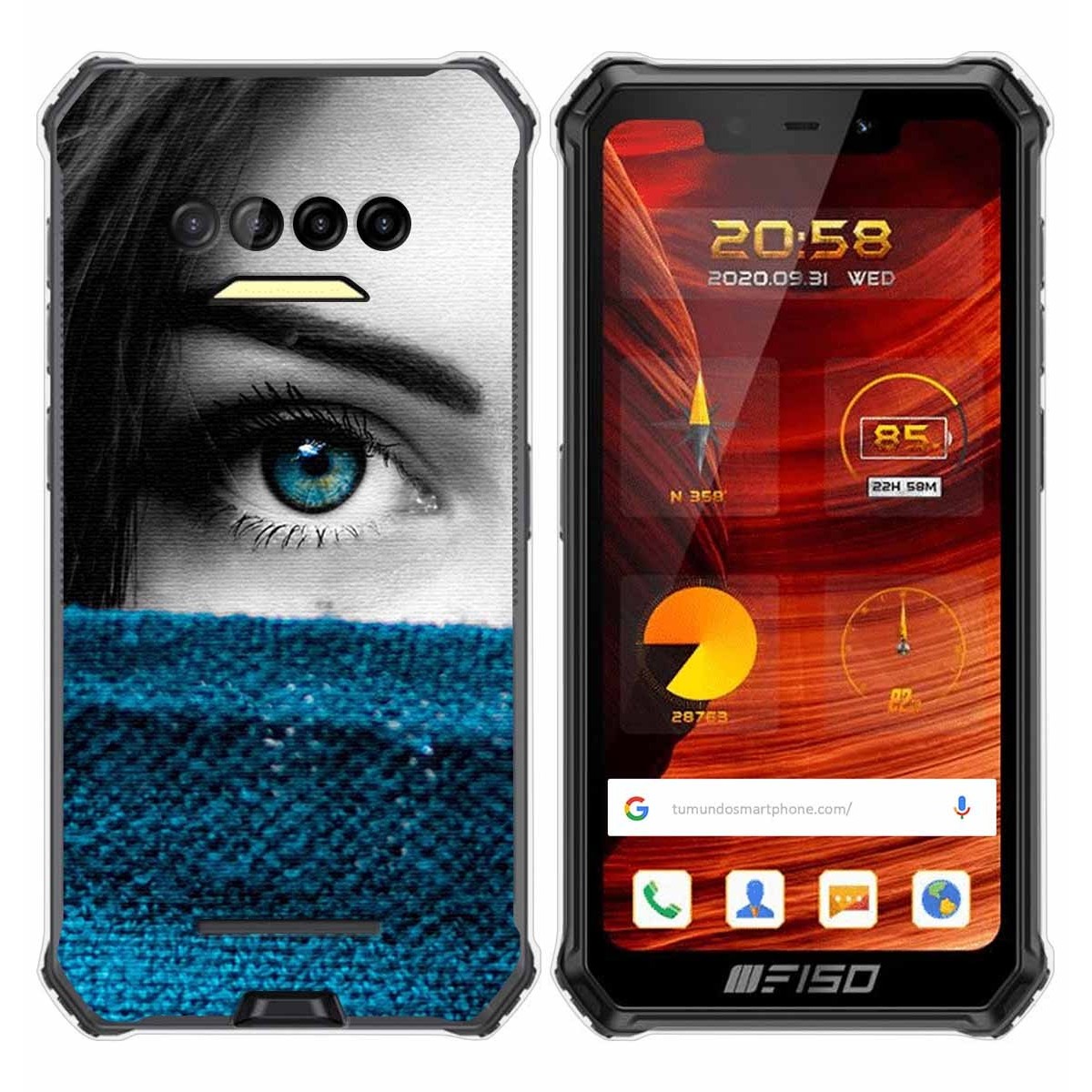 Funda Gel Tpu para F150 B2021 diseño Ojo Dibujos