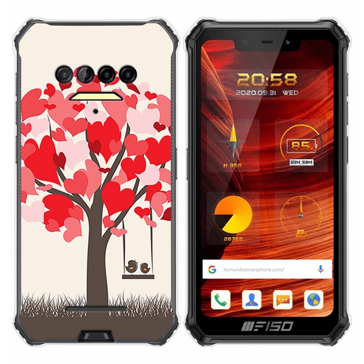Funda Gel Tpu para F150 B2021 diseño Pajaritos Dibujos