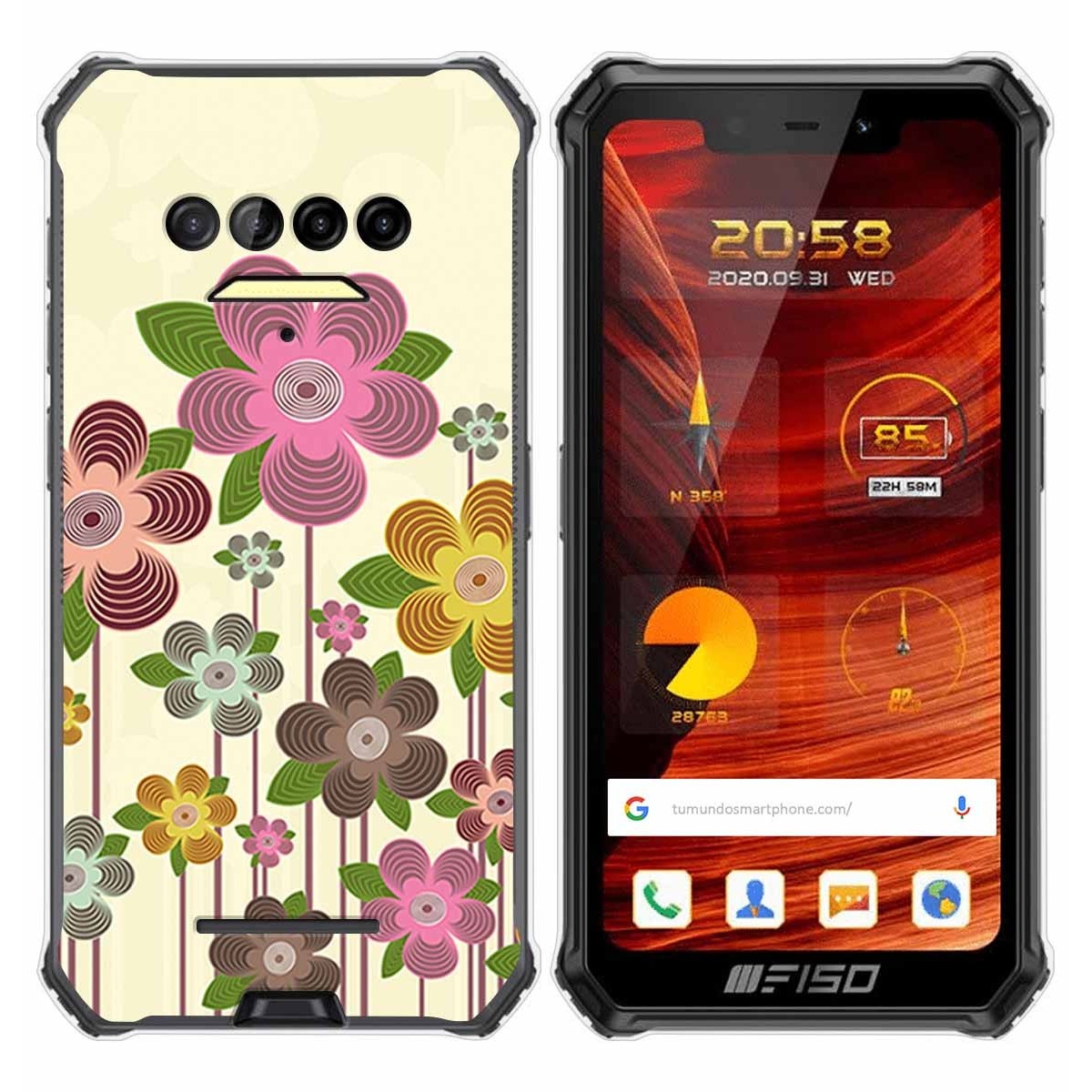 Funda Gel Tpu para F150 B2021 diseño Primavera En Flor Dibujos