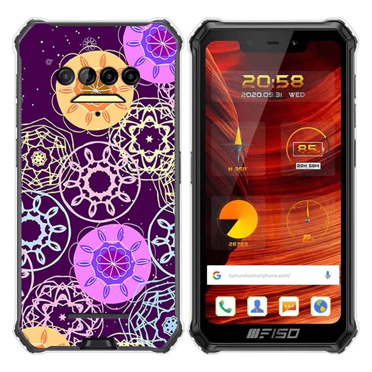 Funda Gel Tpu para F150 B2021 diseño Radial Dibujos