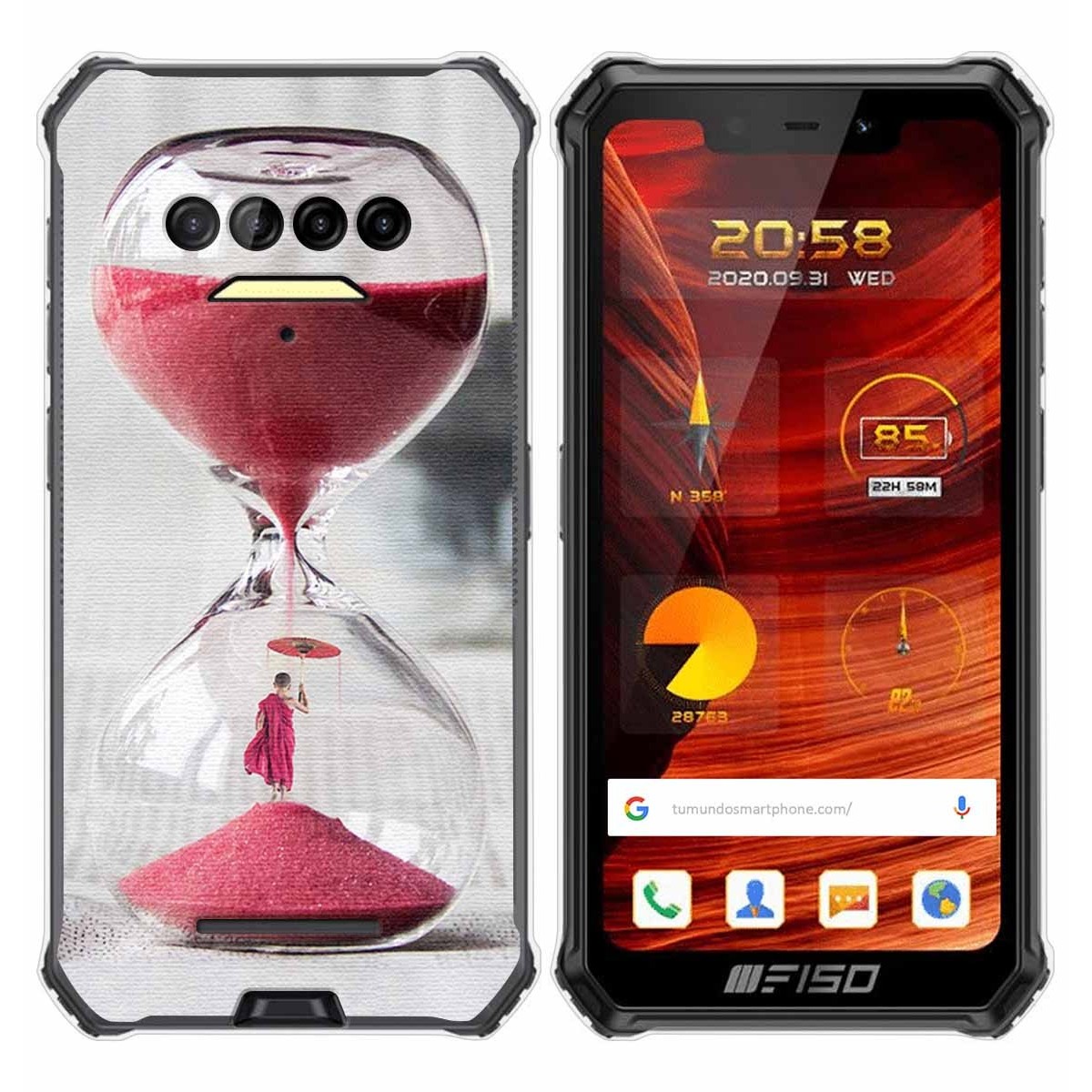 Funda Gel Tpu para F150 B2021 diseño Reloj Dibujos