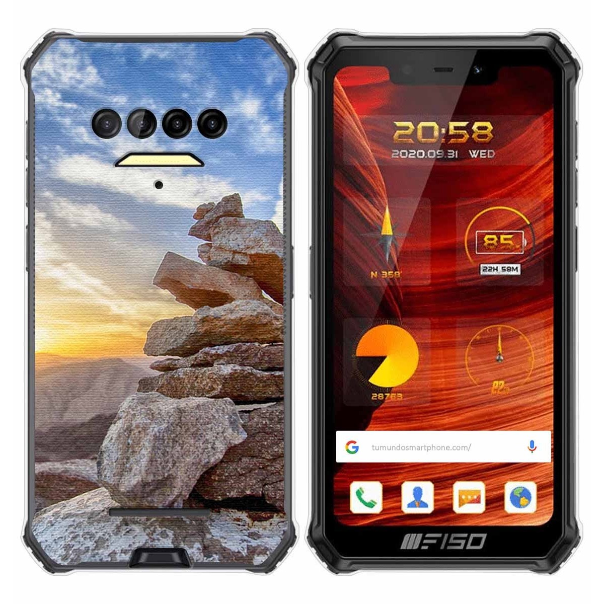 Funda Gel Tpu para F150 B2021 diseño Sunset Dibujos
