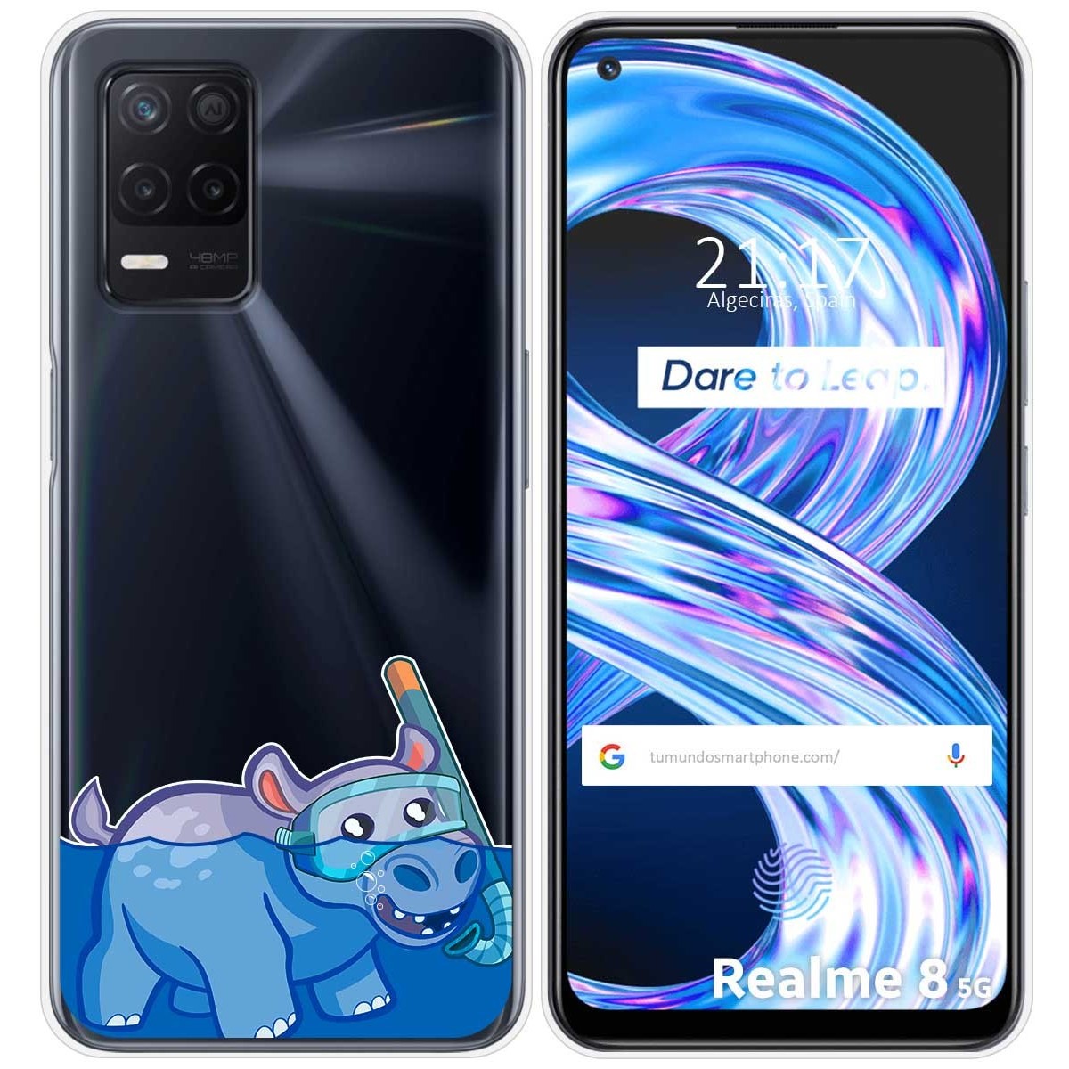 Funda Gel Transparente para Realme 8 5G / Narzo 30 5G diseño Hipo Dibujos