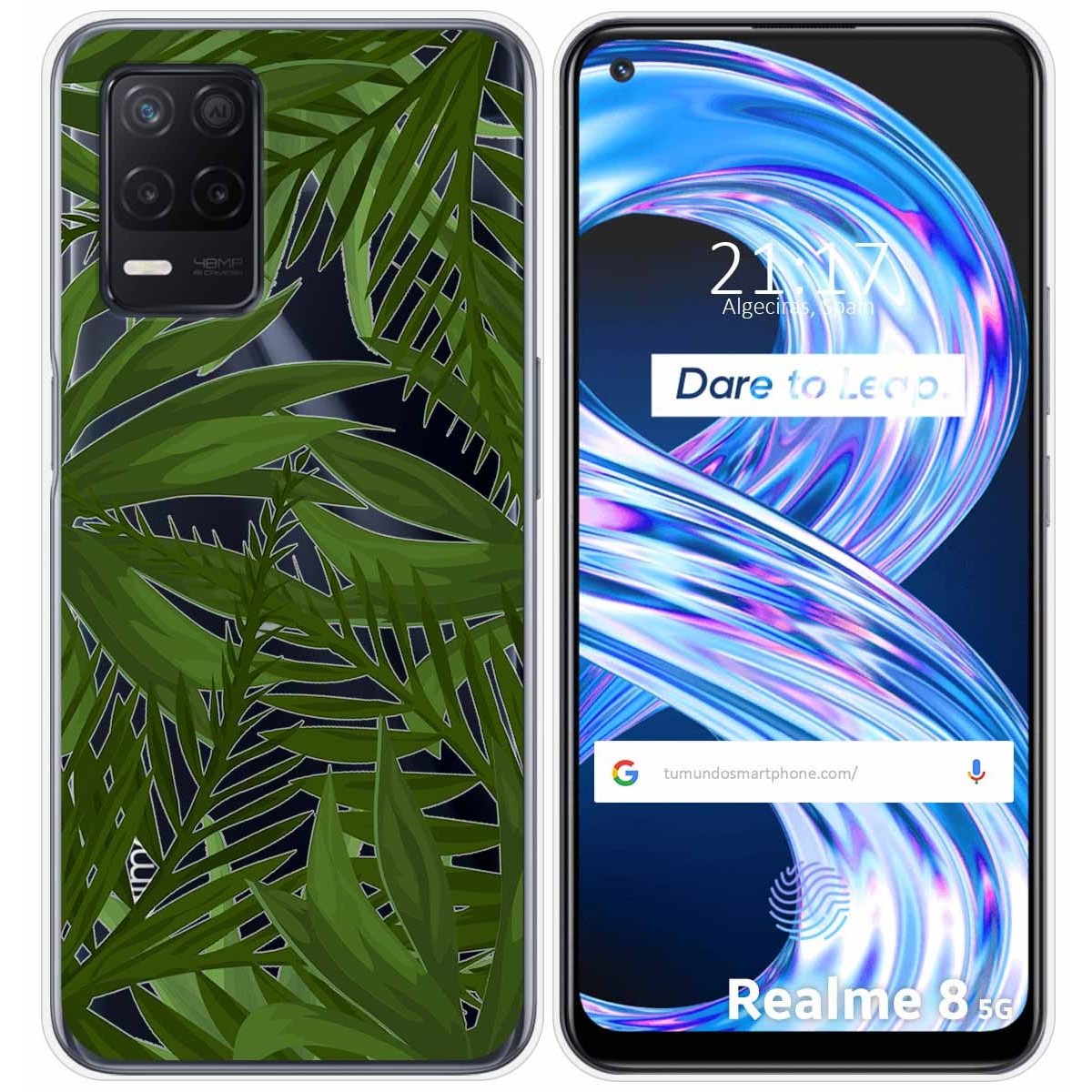 Funda Gel Transparente para Realme 8 5G / Narzo 30 5G diseño Jungla Dibujos