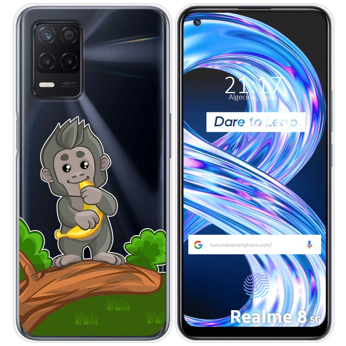 Funda Gel Transparente para Realme 8 5G / Narzo 30 5G diseño Mono Dibujos