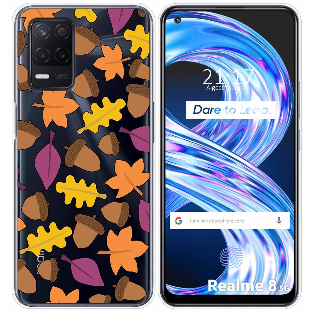Funda Gel Transparente para Realme 8 5G / Narzo 30 5G diseño Otoño Dibujos