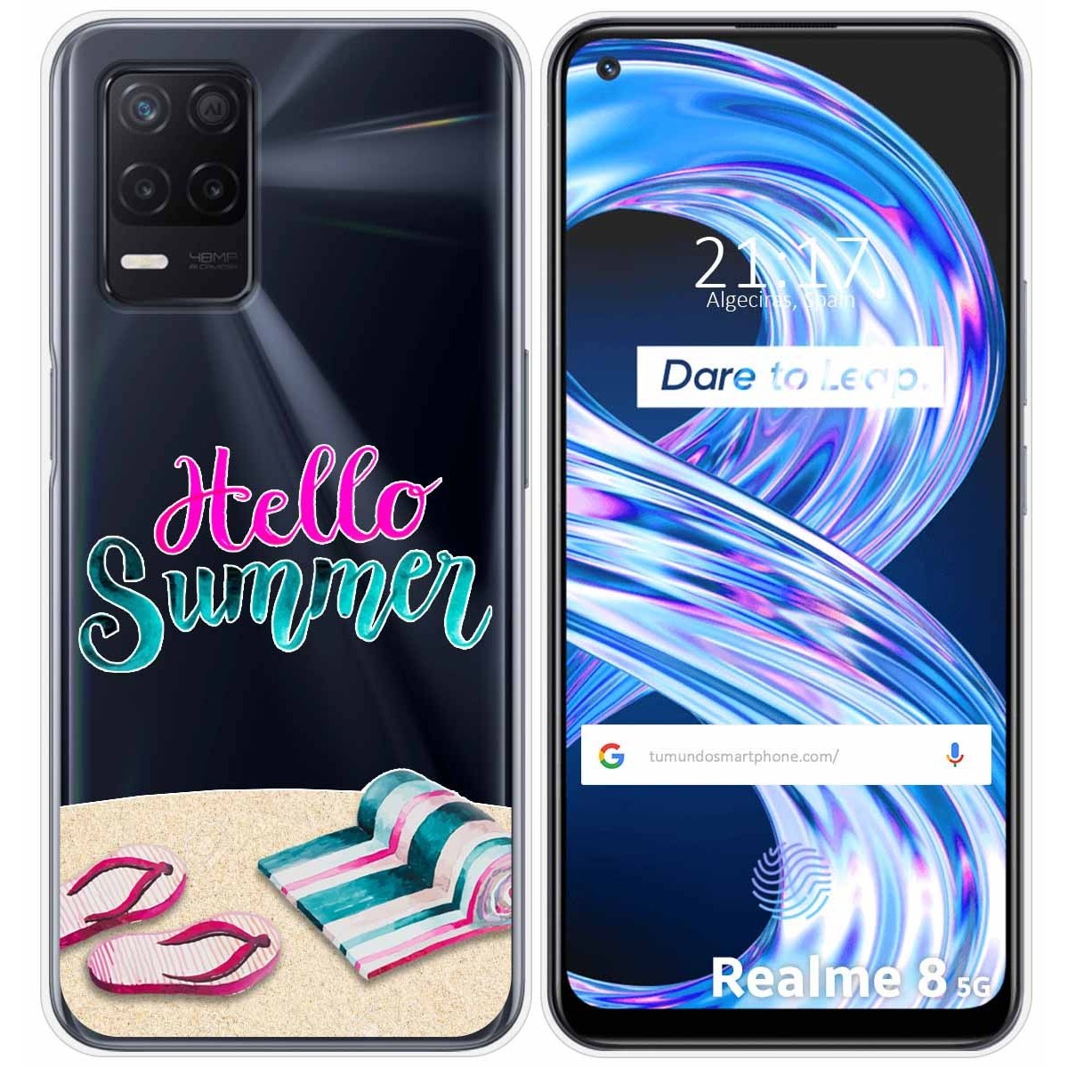 Funda Gel Transparente para Realme 8 5G / Narzo 30 5G diseño Summer Dibujos