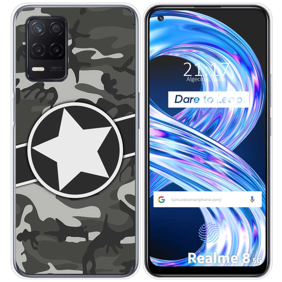 Funda Gel Tpu para Realme 8 5G / Narzo 30 5G diseño Camuflaje 02 Dibujos