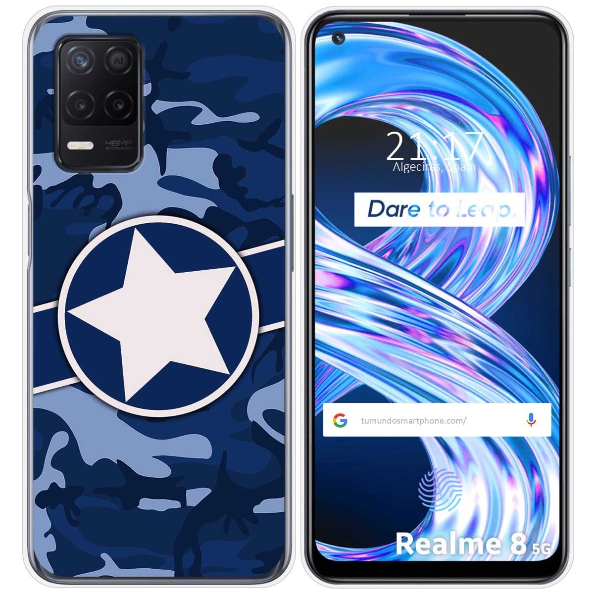Funda Gel Tpu para Realme 8 5G / Narzo 30 5G diseño Camuflaje 03 Dibujos