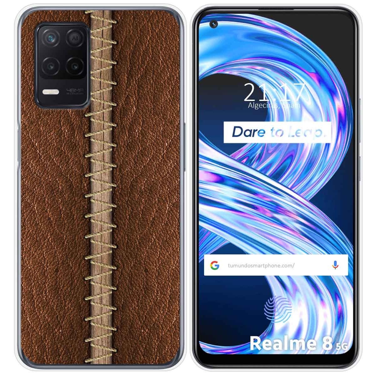 Funda Gel Tpu para Realme 8 5G / Narzo 30 5G diseño Cuero 01 Dibujos
