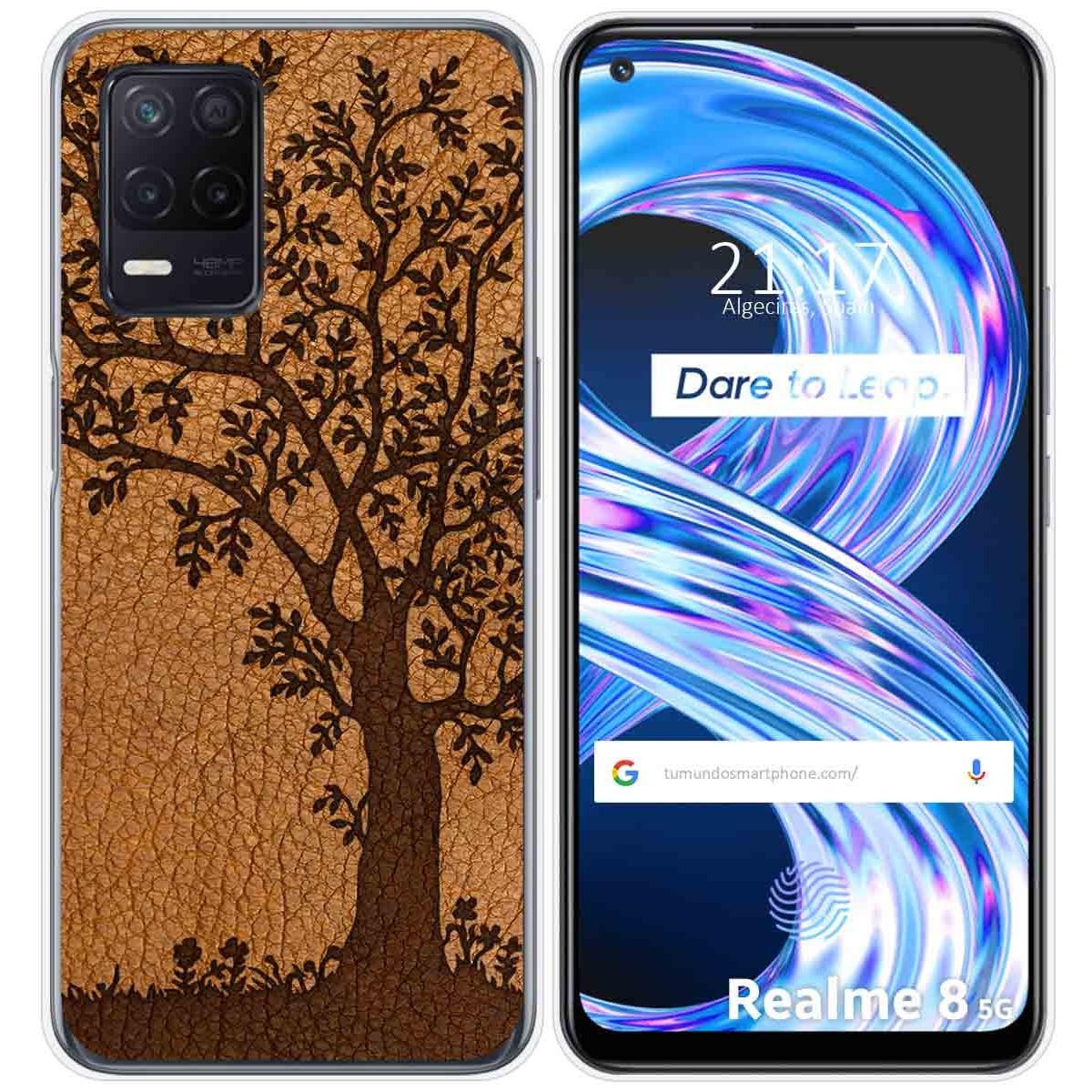Funda Gel Tpu para Realme 8 5G / Narzo 30 5G diseño Cuero 03 Dibujos